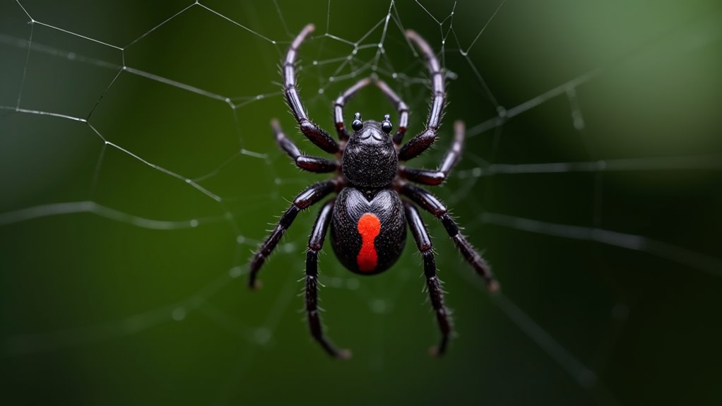 crimson marked venomous spider