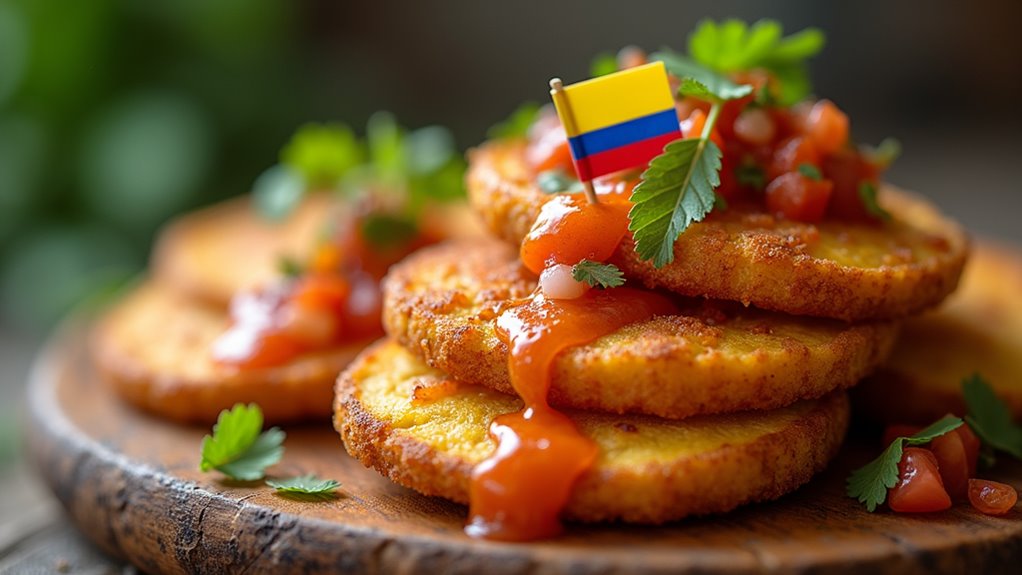 crispy plantain with hogao