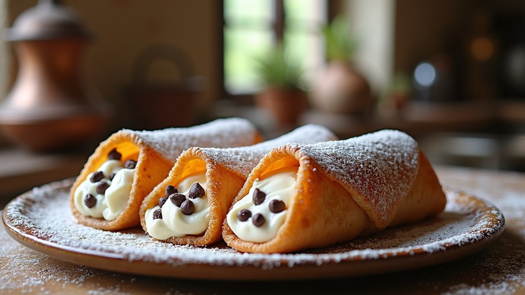 crispy ricotta filled pastry