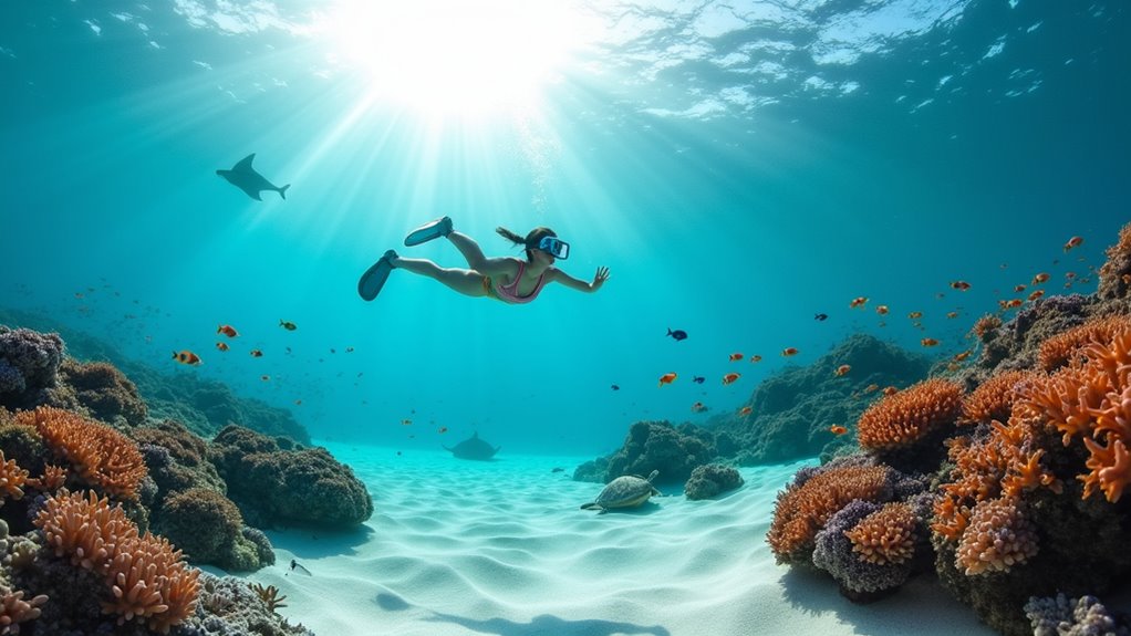 crystal clear waters vibrant marine life