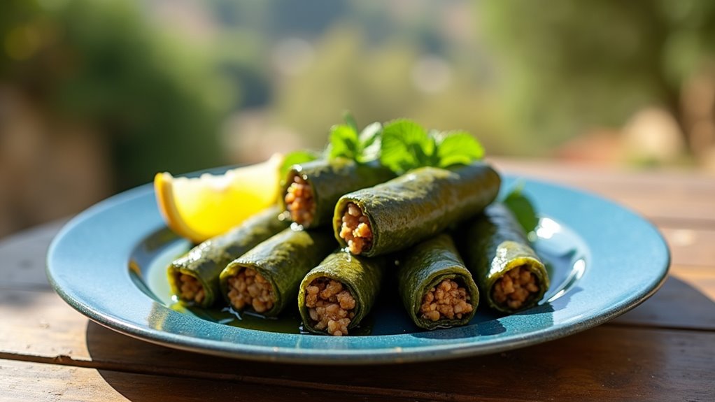 cypriot stuffed vine leaves