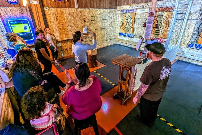 90 Minute Axe Throwing Guided Experience in Clearwater at Hatchet Hangout - Visualizing the Experience