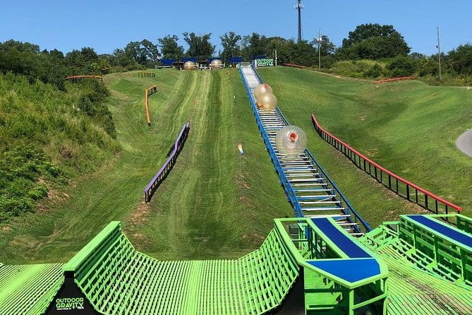 Outdoor Gravity Park Zorbing Admission Ticket in Pigeon Forge - Key Points