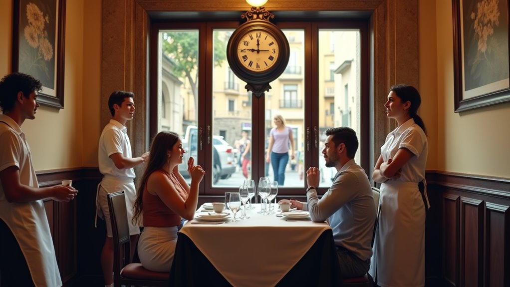 dine late for authenticity