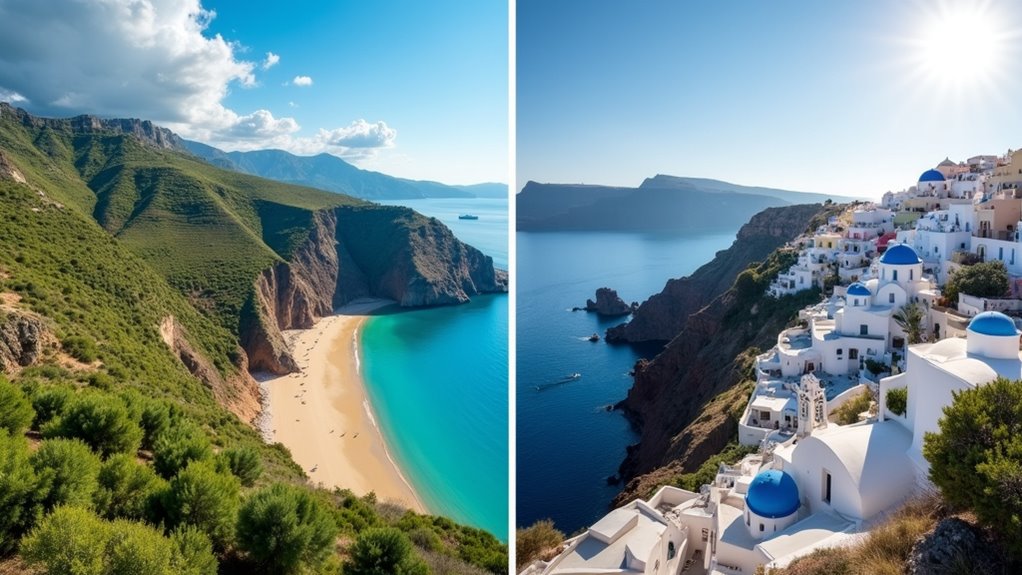 diverse landscapes and beaches