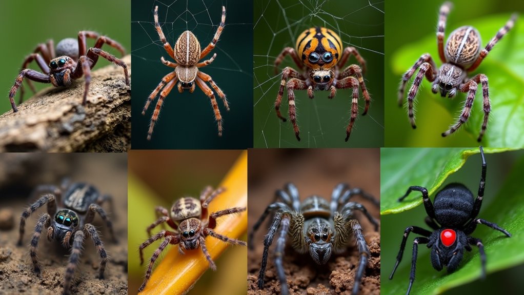 diverse spiders in thailand