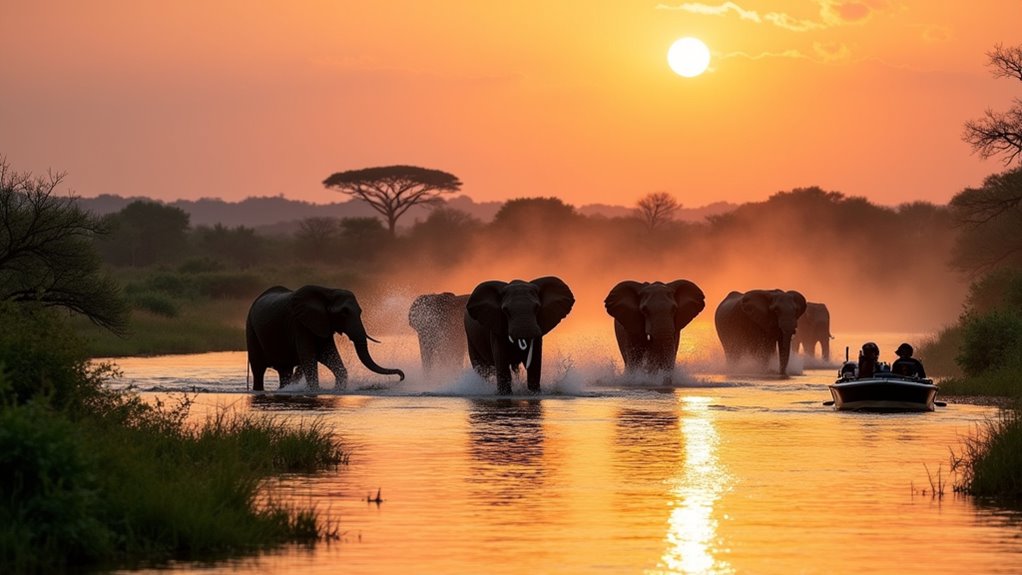 elephants water social structure