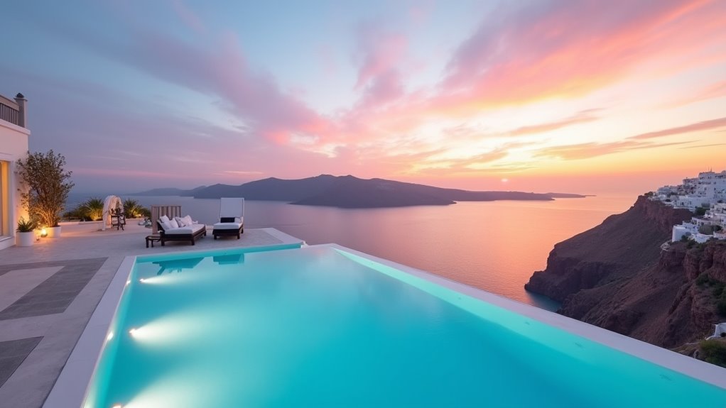 elevated caldera villa retreats