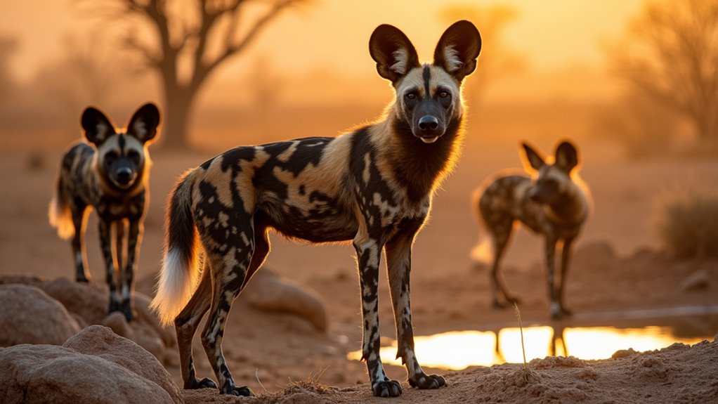 endangered african wild dogs