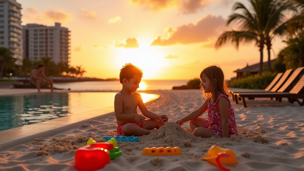 family beachfront luxury experience