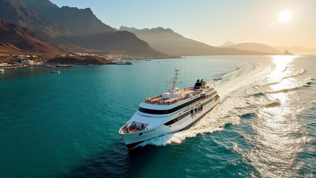 ferry routes connect canary islands