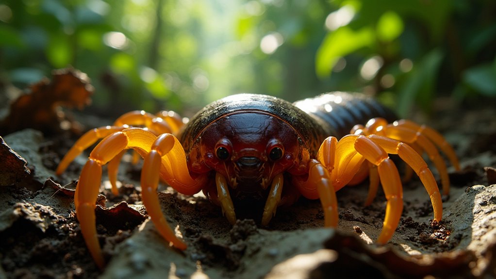 giant centipedes hunt nocturnally