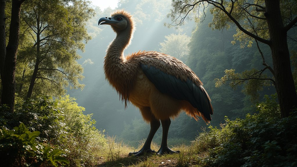 giant flightless moa birds