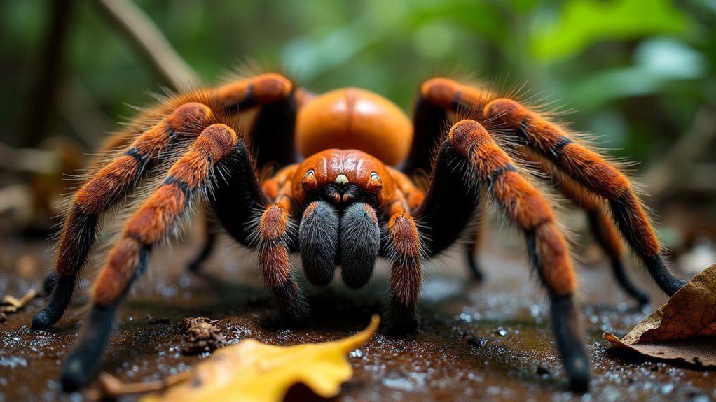 giant rainforest tarantula s defenses