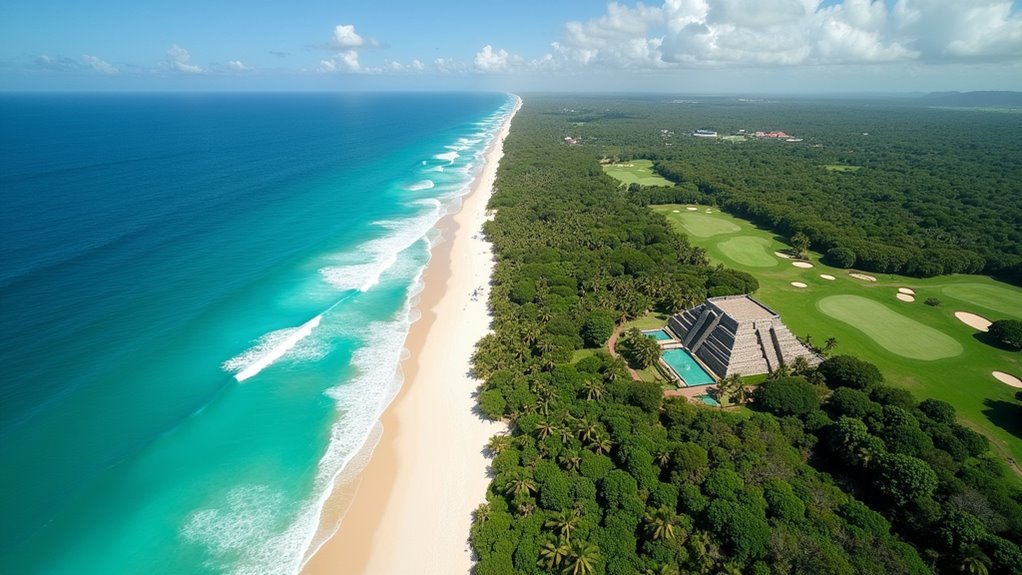 golfing luxury vs archaeological exploration