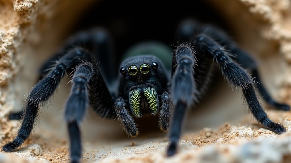 green fanged tube web spider