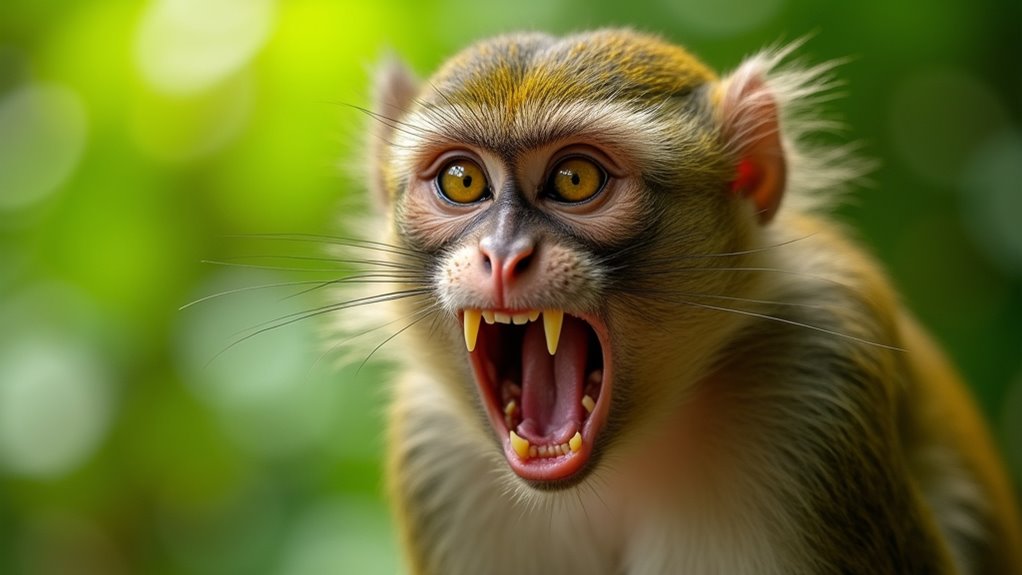 green monkeys become aggressive