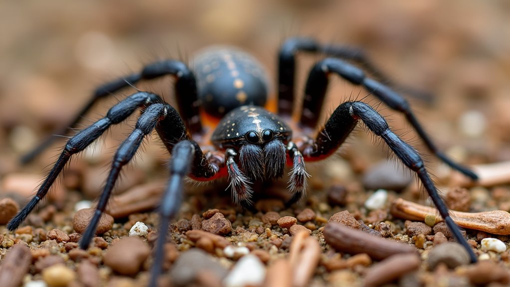 ground dwelling web building arachnids