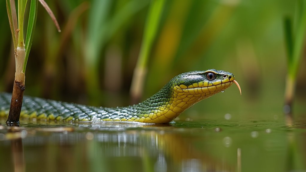 harmless water loving snake