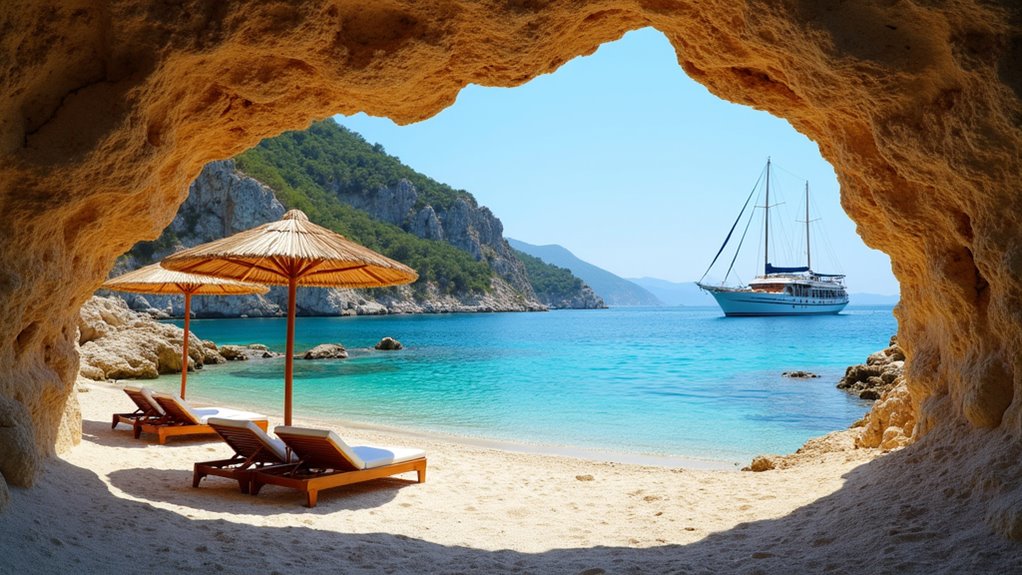 hidden coves and beaches