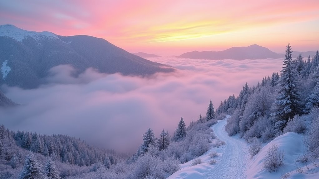 high altitude snowy mountain peaks