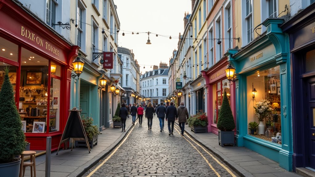 historic charming shopping district
