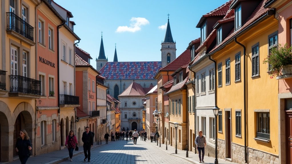historic zagreb cathedral spires