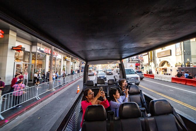Hollywood Open Bus Tours - Key Points: