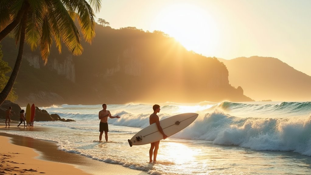 ideal beginner surf spot