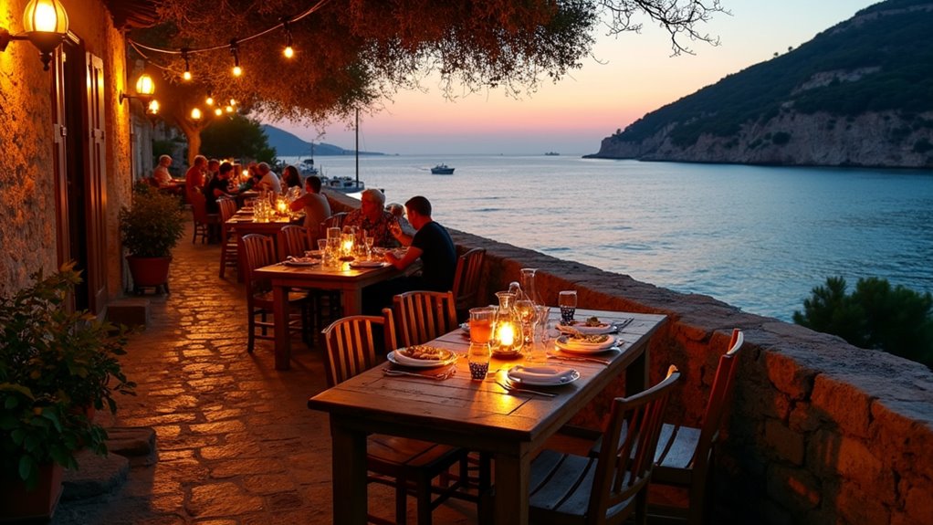 intimate seafood lively nightlife