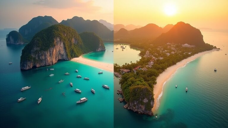 island comparison phi phi vs samui