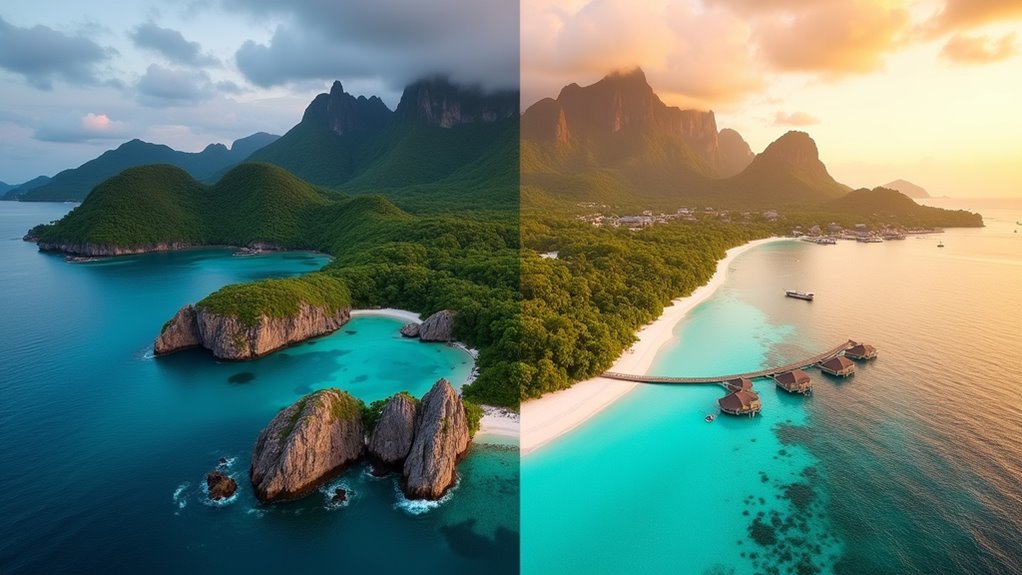 island luxury vacation comparison