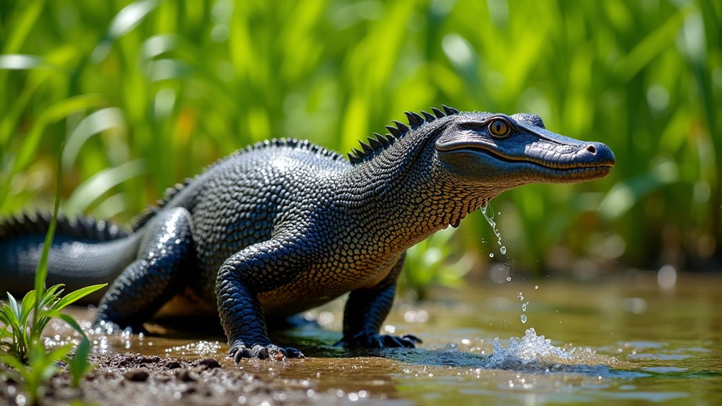 large adaptable wetland lizards