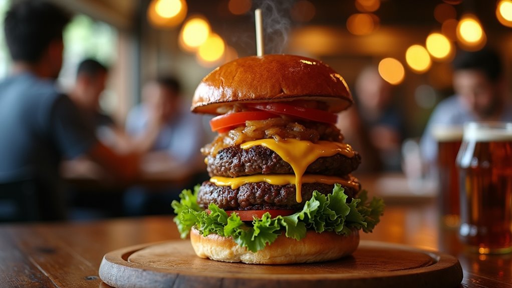 late night cozy burger spot