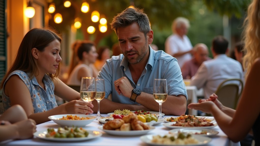 leisurely multi course dining experience