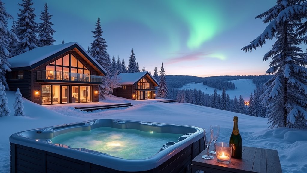 luxury arctic ski retreat