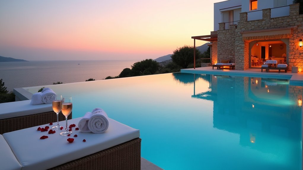 luxury beachfront private villas
