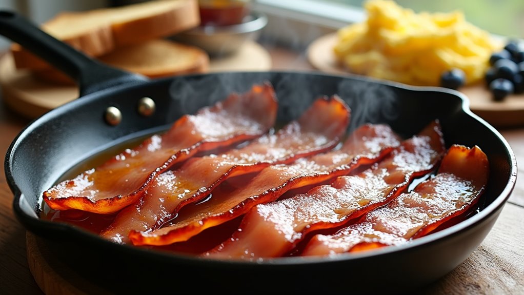 maple glazed canadian bacon