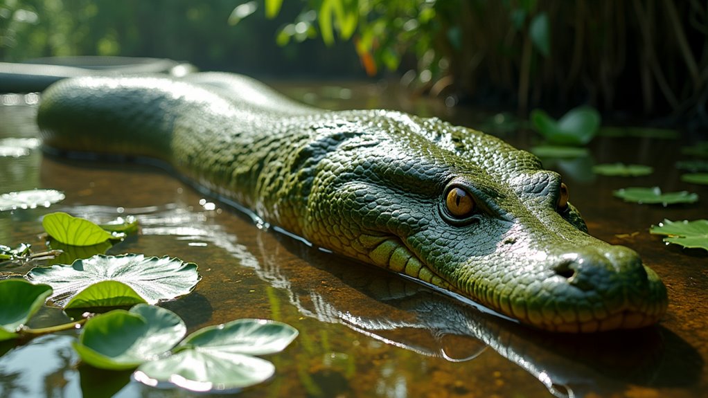massive aquatic camouflaged predators