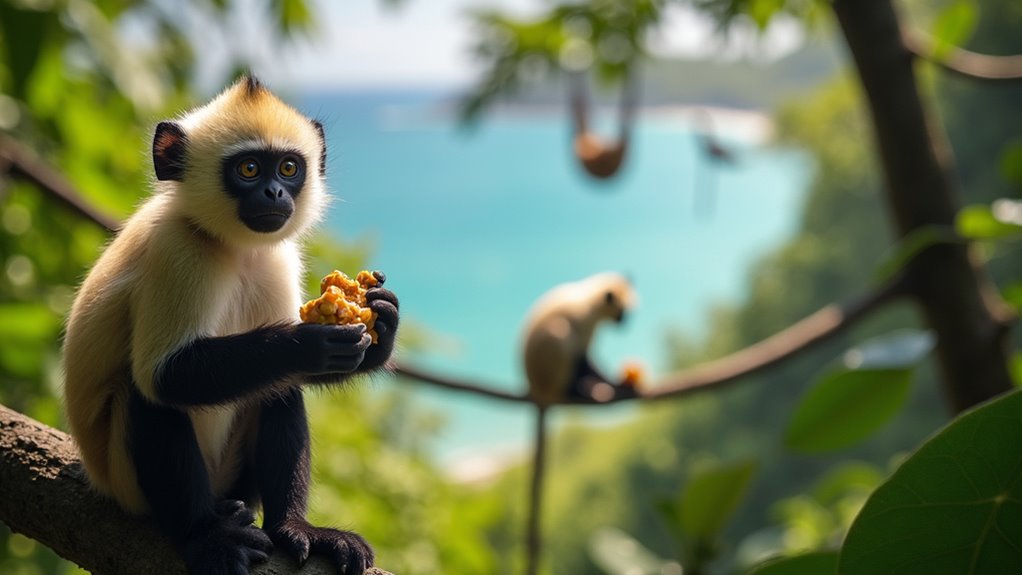 monkey encounters in manuel antonio