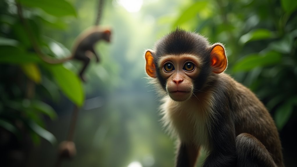 monkey watching by boat