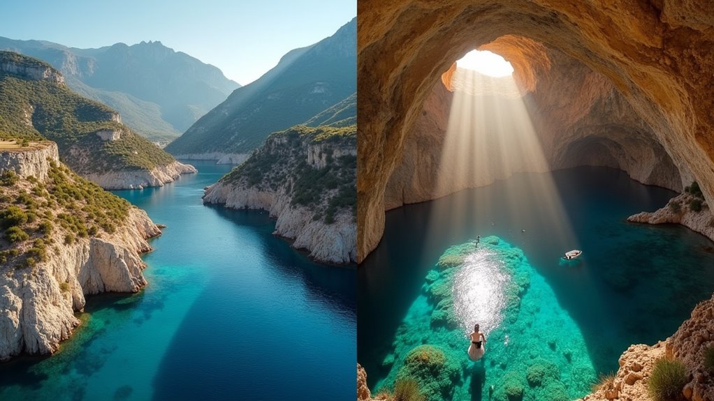 mountain caves and gorges