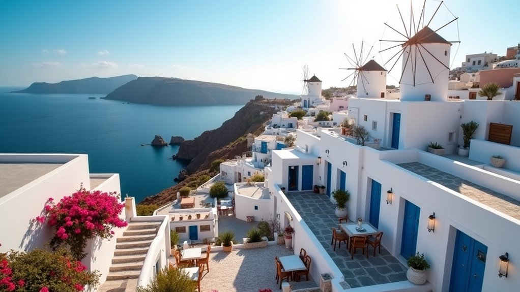 mykonos town sightseeing and sunset