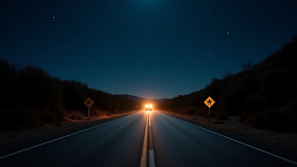 night highway travel hazards