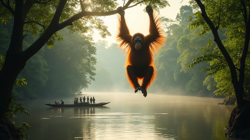 orangutan rehab and river adventure