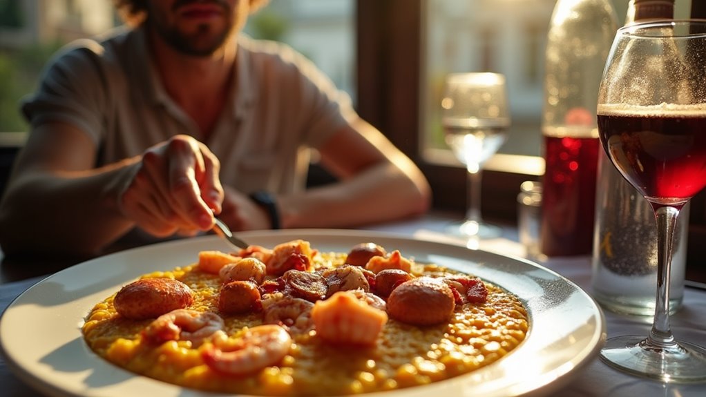order paella during lunch