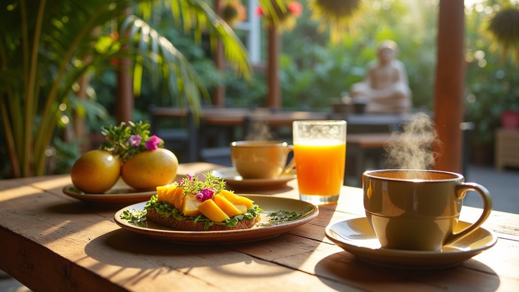 organic plant based garden caf
