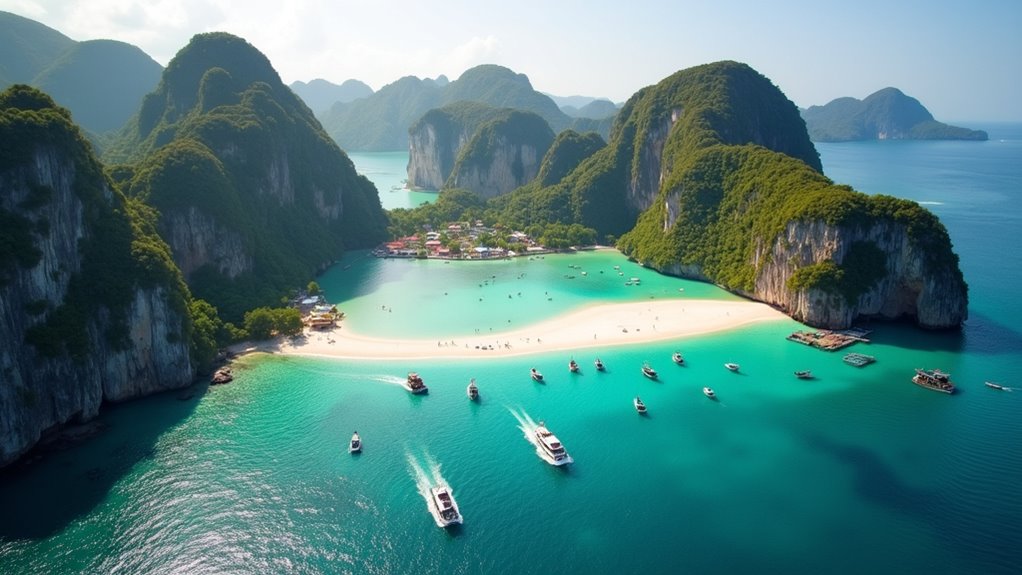 phi phi islands accessible limestone archipelago