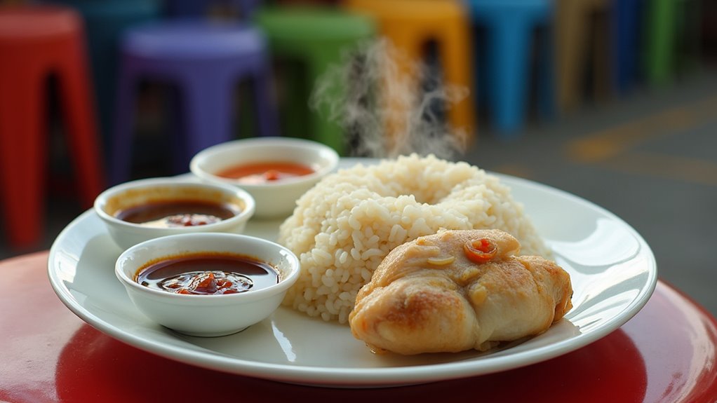 poached chicken flavorful sauces