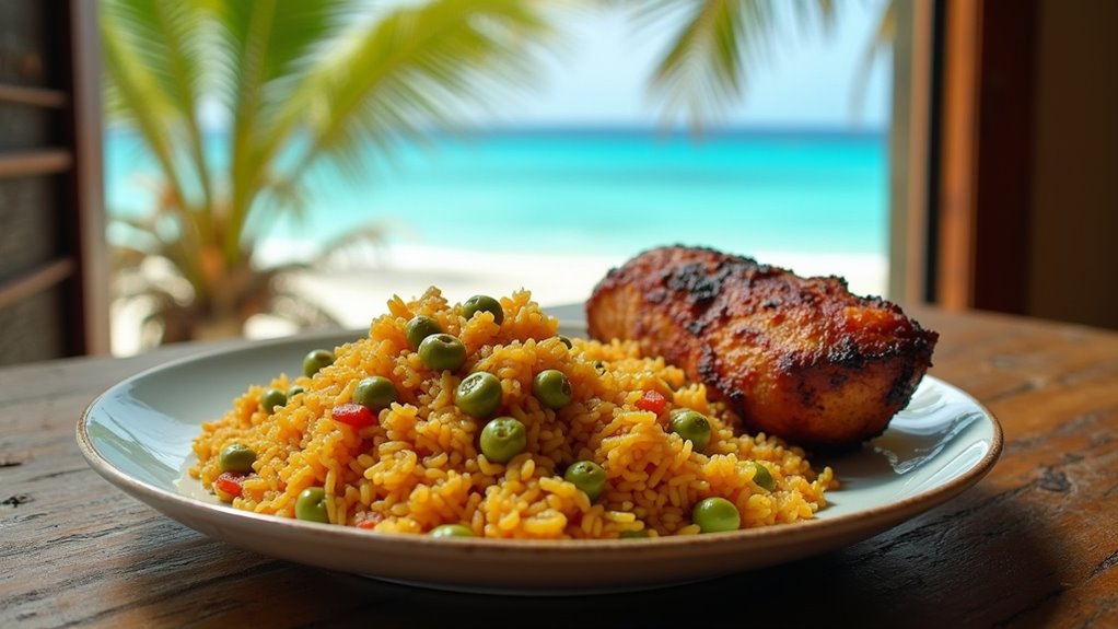 puerto rican rice with pigeon peas